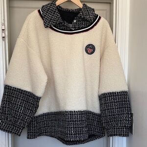 Stylish Cream and Black Women's Sweater
